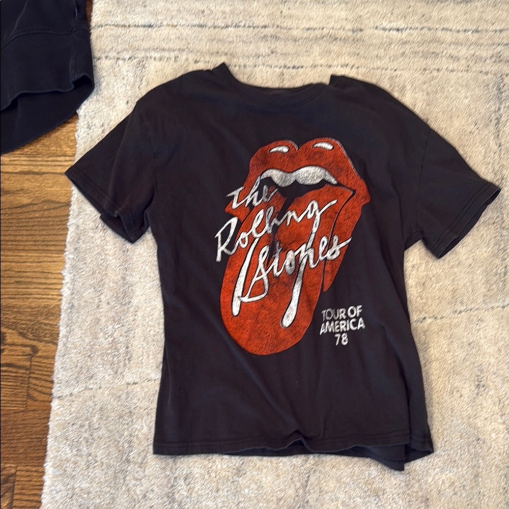The Rolling Stones Black Cotton T-Shirt
